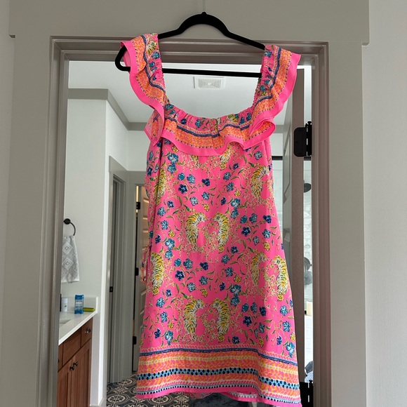 NWT Lily Pulitzer Tiger Romper size 14 - Picture 1 of 4